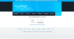 Desktop Screenshot of members.ayuwage.com